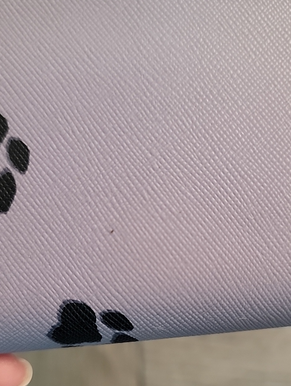 kate spade RARE Lilac Wallet with Black Paw Print and Gold Plaque - Picture 14 of 15
